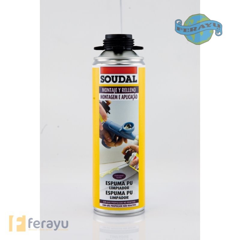 Limpiador espuma poliuretano profesional - 500 ml