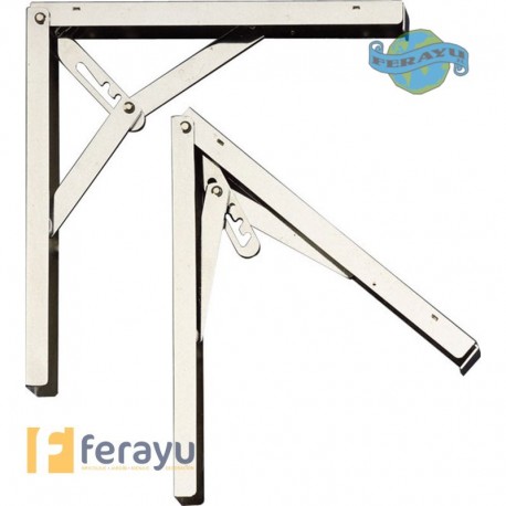 PALOMILLA ABATIBLE 3P CROMADA 30X30 CM