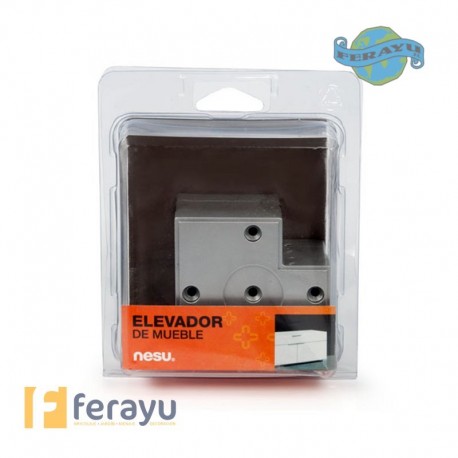 PATA ELEVAD MUEBLE PACK/4 15MM 80X80MM
