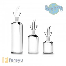 ACEITERA CRISTAL PROBETA CUADR 250 ML