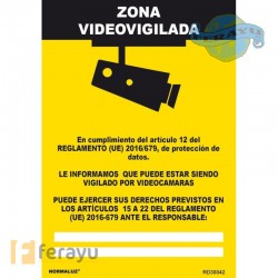 SEÑAL ZONA VIDEOVIGILADA