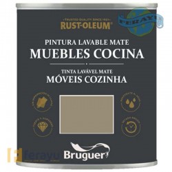 PINTURA MUEBLES COCINA MARRON CAF MATE