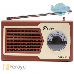 RADIO RETRO AM/FM MARRON 1 W
