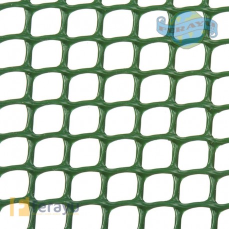 MALLA CUADRADA 5X5 VERDE 1X25 M
