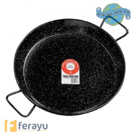 PAELLERA ACERO ESMALTADO 46CM 12 RACIO