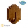 COLGADOR ADHESIVO 2061-8.MADERA.