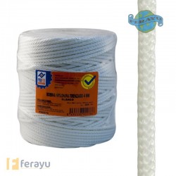 MTS CUERDA NYLON BL TRENZADA 4MM(200MTS)