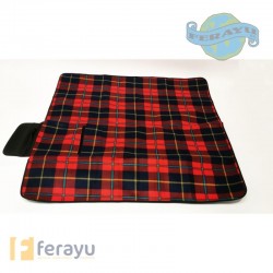 MANTA DE CUADROS 118X130